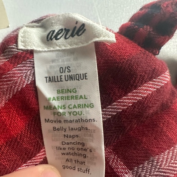 Aerie Buffalo Check and Star Flannel Sleep Eye Mask - NWT - Picture 4 of 5